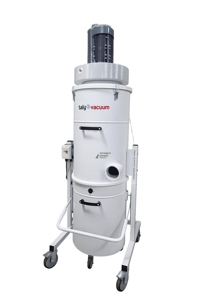Industrial vacuum provides giant storage for gathering chips, mud