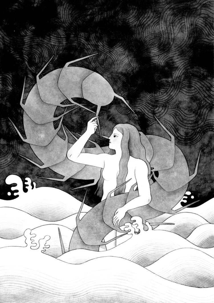 Korea’s Coastal Folklore Surfaces in Jeongmin Lee’s Ink Illustrations — Colossal