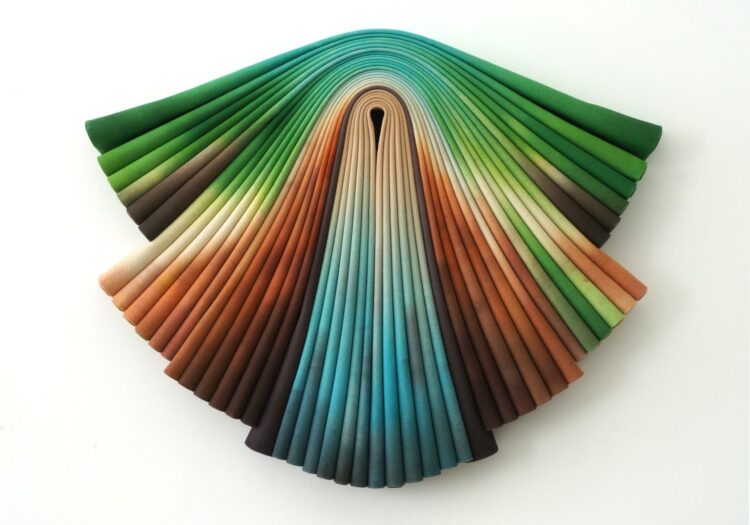 Vibrant Folded Canvases Type Garment-Like Sculptures by Susan Maddux — Colossal
