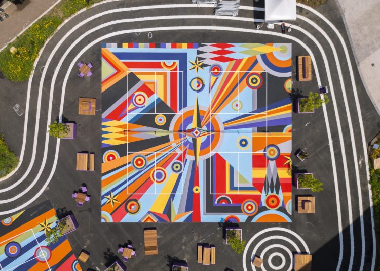 Pittsburgh’s Pickleball Courts by Sharmistha Ray Are an Summary Riot of Colour — Colossal