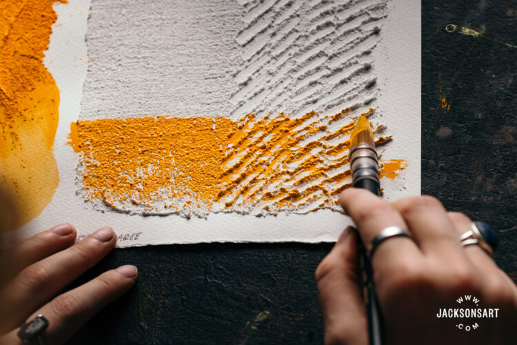 Creating Textural Results with Watercolour Mediums