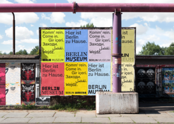 Stan Hema rebrands Stadtmuseum Berlin because the Berlin Museum, with a wordmark constructed from the town itself