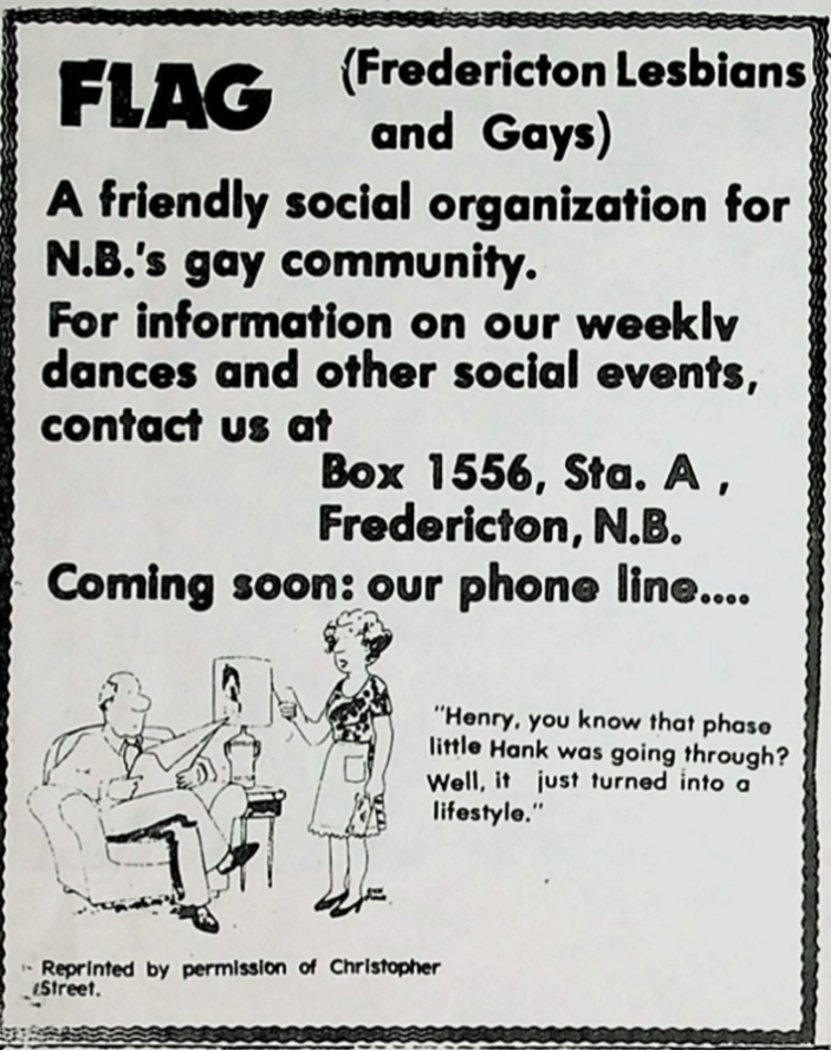 Navigating and Creating Lesbian Areas in Fredericton, New Brunswick, 1969-1995 – Lively Historical past