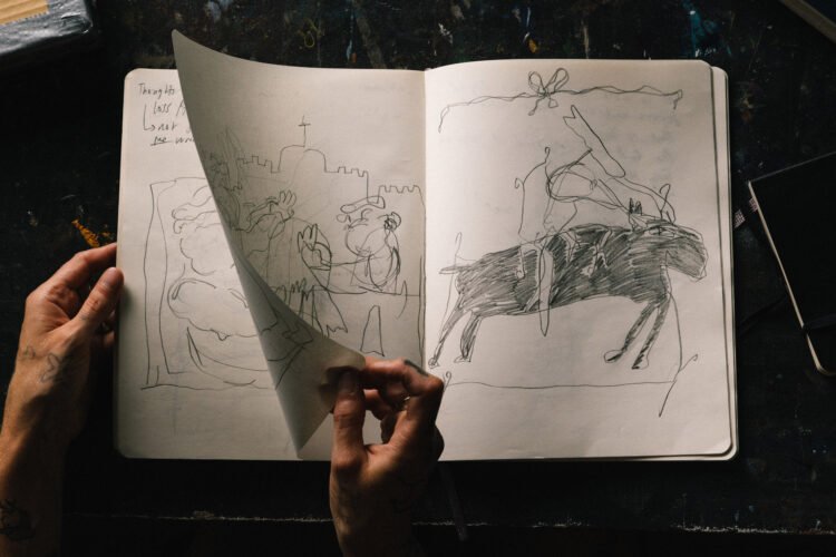 Contained in the Sketchbook of Lola Stong-Brett