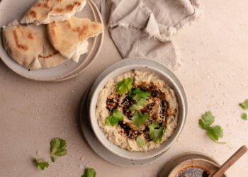 Charred Eggplant Dip With Sesame Chili Oil