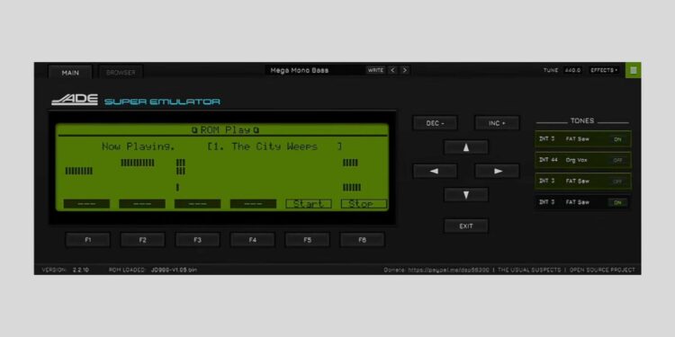 The Traditional Suspects JADE: a FREE Roland JD-990 simulator (alpha)