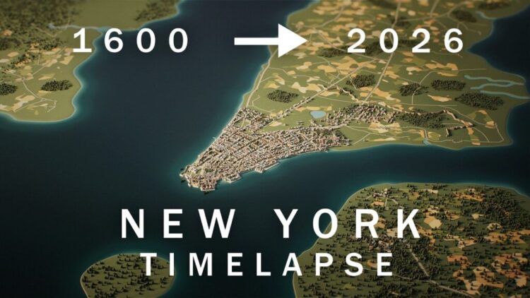 Watch the Evolution of Manhattan Unfold in a Timelapse Video, from 1600 to 2026