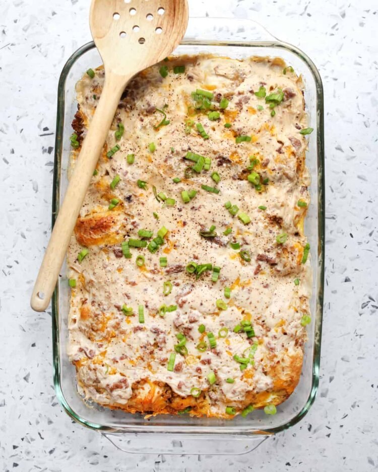 Biscuits and Gravy Casserole – A Stunning Mess