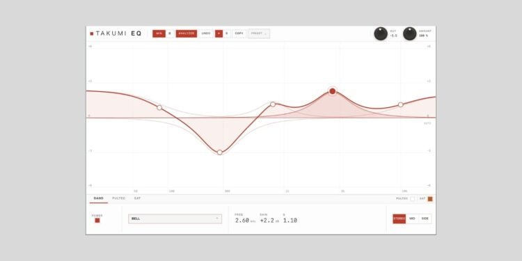 Okina Audio releases Takumi EQ, a FREE EQ and multiband saturator