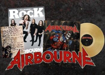 Get the Airbourne x Traditional Rock vinyl + lyric card bundle