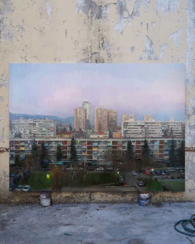Sebas Velasco Paints the Quiet Fantastic thing about Balkan Cities, The place Concrete, Reminiscence, and On a regular basis Life Refuse to Be Separated