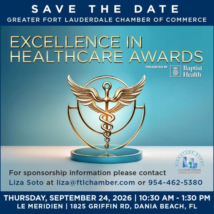 Larger Fort Lauderdale Chamber to Highlight Healthcare Management at 2026 Excellence in Healthcare Awards