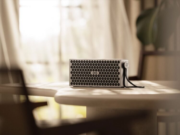 Meet the Loewe neo, a high-end transportable speaker with built-in ambient lighting