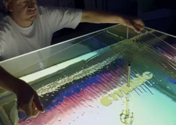 Apple Music’s new brand was formed by sound and mineral oil