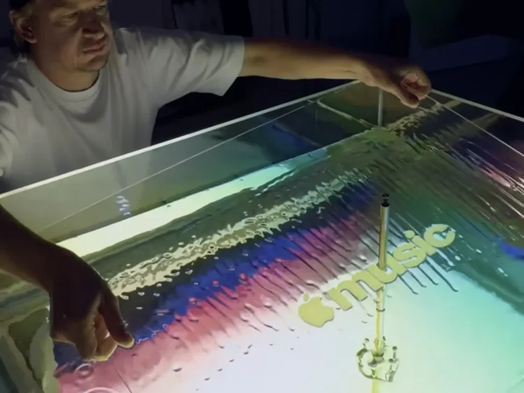 Apple Music’s new brand was formed by sound and mineral oil