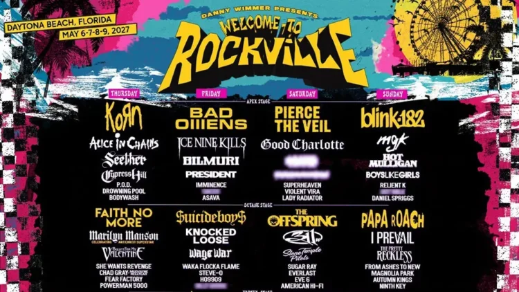 Korn, Dangerous Omens, Pierce The Veil & Blink-182 To Headline 2027 ‘Welcome To Rockville’